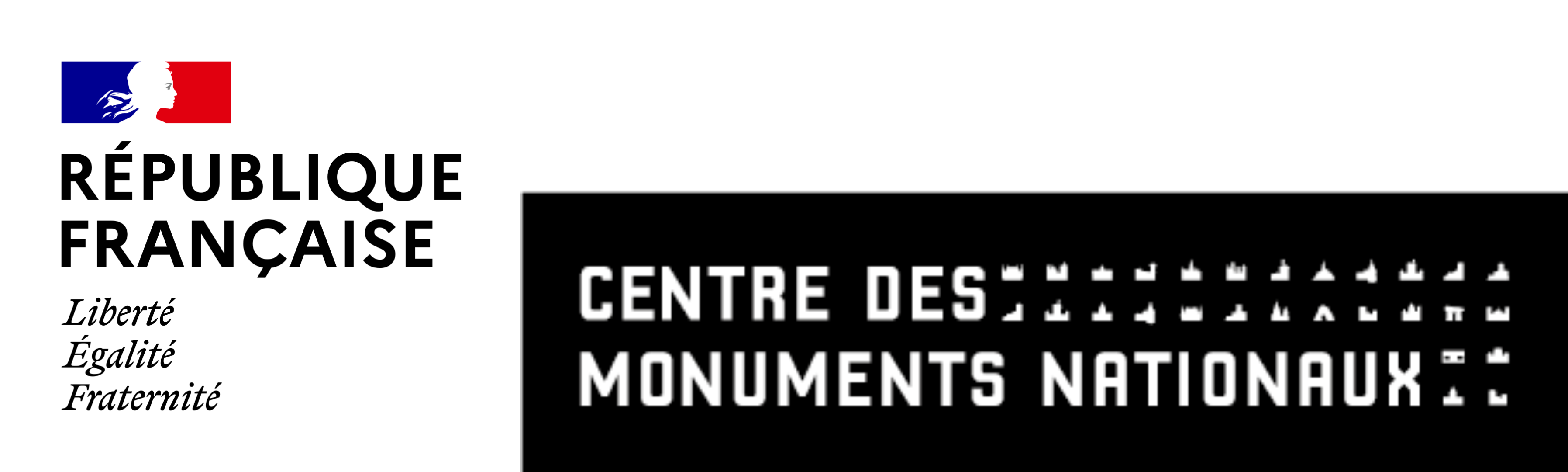 Logo Centre des Monuments Nationaux et République Française